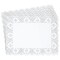 Rectangular Paper Doilies for Placemats, Cakes, Desserts (White, 15.5 x 11.7 In, 100 Pack)